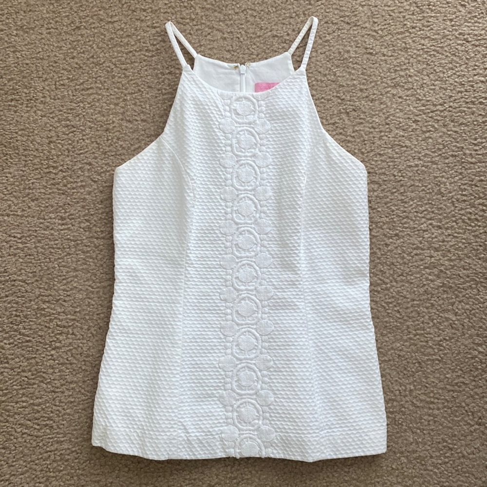 Lilly Pulitzer white crochet top